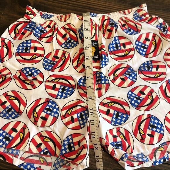 Vintage Flag 4th off July Shorts Men’s L Joe Boxer Patriotic Smile Graphic Glow - Picture 6 of 11